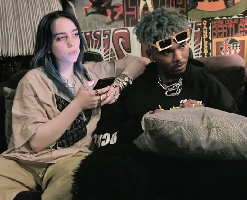 billie eilish with Brandon Quention Adams